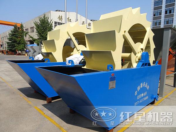 單葉輪式洗砂機，占地小，處理量小