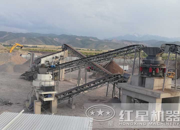 石頭變沙子用戶生產(chǎn)現(xiàn)場(chǎng)，可就近安排現(xiàn)場(chǎng)參觀配置同等設(shè)備