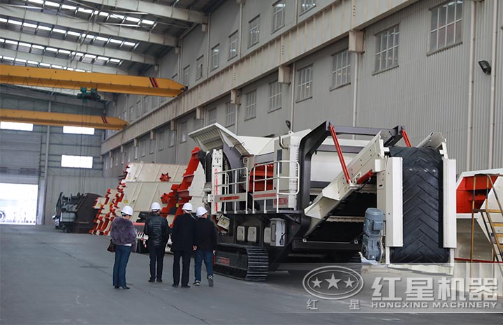 用戶來廠考察，親眼了解移動式制砂機詳情