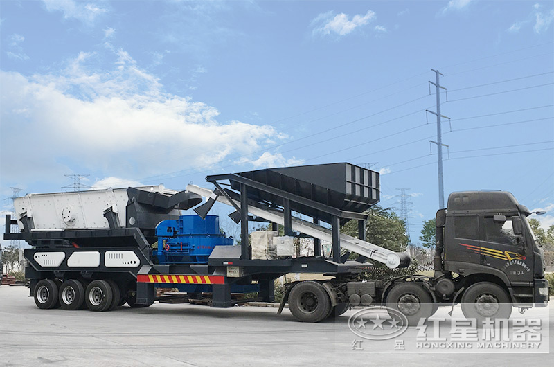 移動式制砂機發(fā)貨現(xiàn)場，點擊咨詢查看詳細報價