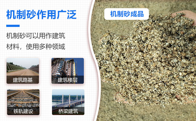 機(jī)制砂品級(jí)越來越高，用途也越來越廣泛